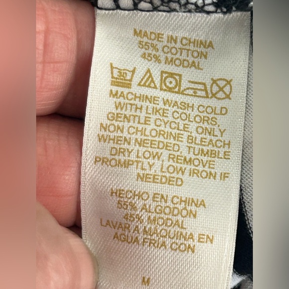 Kate Spade SZ M Black White Striped Ruffle 3/4 Sleeve Shirt Shift Tunic  Dress - Picture 10 of 10